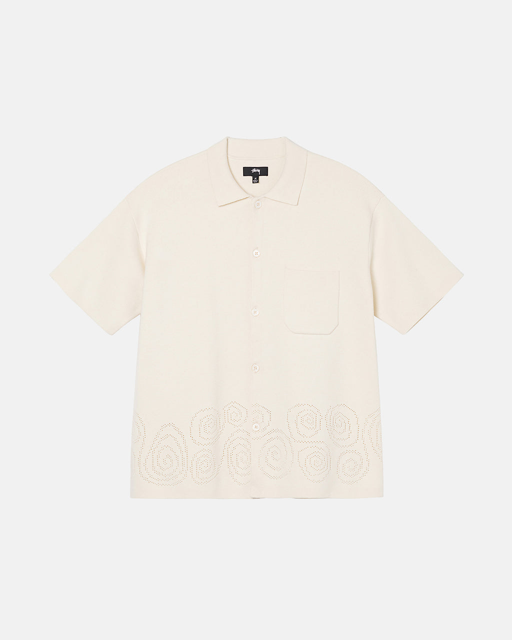 Chandails Stussy Big Mesh Polo Blanche | RWDT-34769273