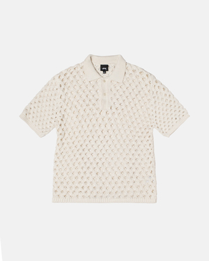 Chandails Stussy Big Mesh Polo Vert Clair | TNYC-44541631