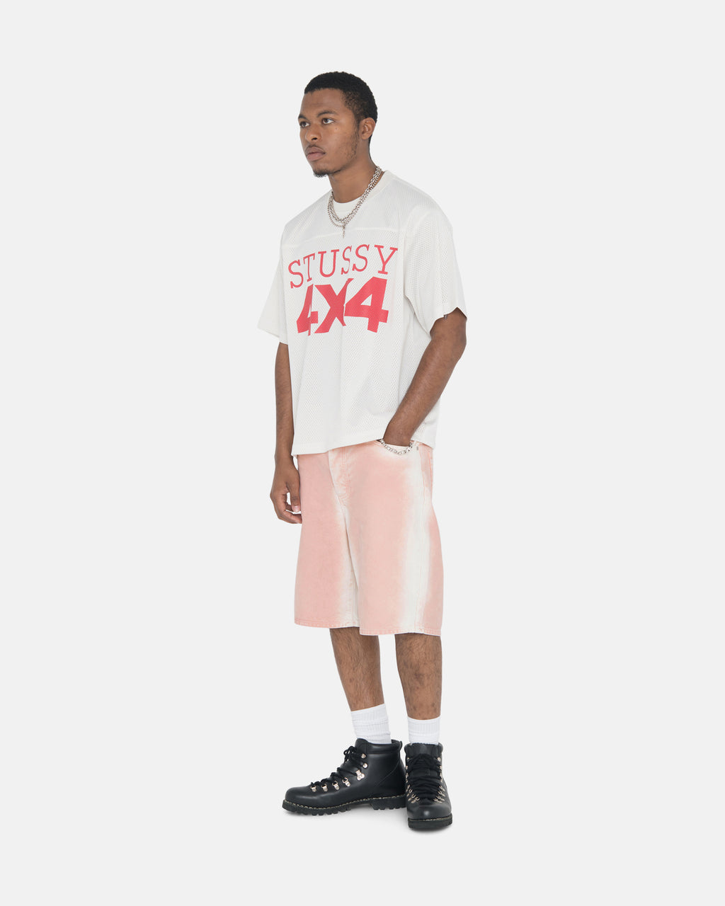 Maillot Stussy 4x4 Mesh Football Noir | ISIN-44071259