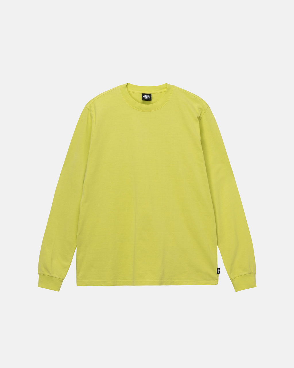 Chemises Stussy Heavyweight Pigment Dyed Ls Crew Vert Olive | XUEJ-53874194