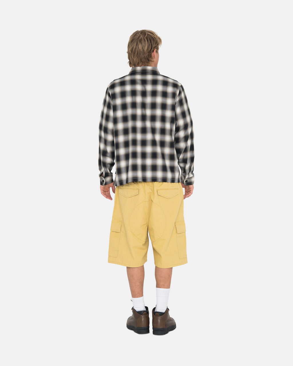 Chemises Stussy Eddie Plaid Zip Moutarde | SGKN-19207699