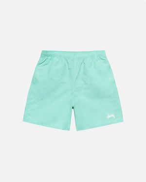 Shorts Stussy Curly S D'eau Beige | VMYH-72408038